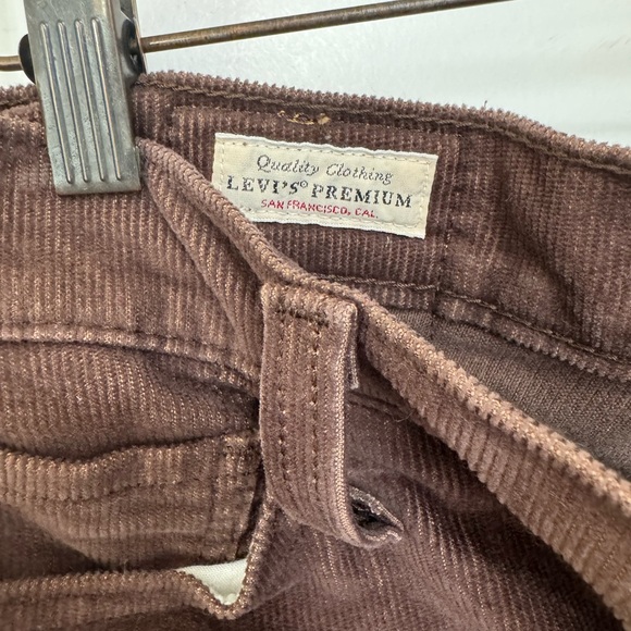 Levi's Brown Straight Leg Jeans - Picture 6 of 9